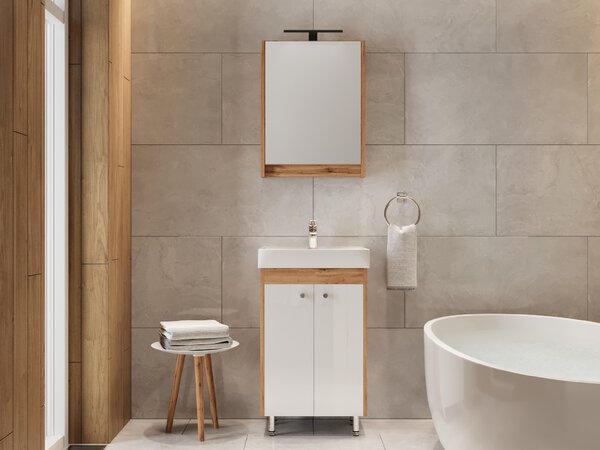 Lavedo Trinity Wotan Oak 50 koupelnová skříňka s umyvadlem