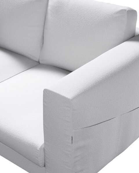Potah na pohovku IKEA Norsborg 2-místná barva bílá látka pletený vzor