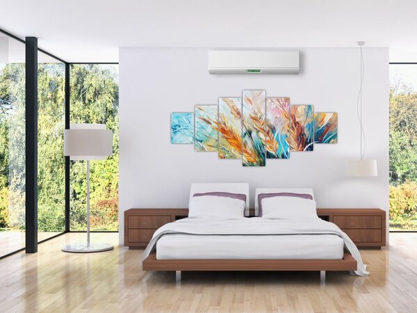 Obraz - Pšenice, abstrakce (210x100 cm)