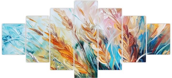 Obraz - Pšenice, abstrakce (210x100 cm)
