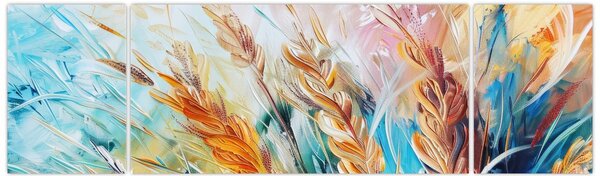 Obraz - Pšenice, abstrakce (170x50 cm)