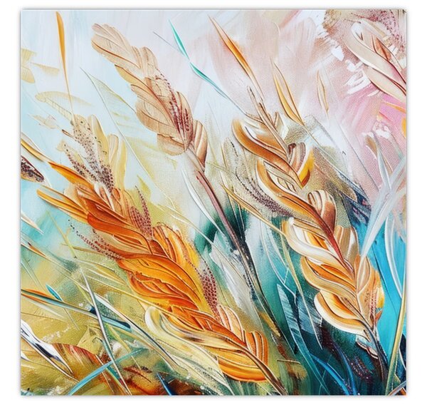 Obraz - Pšenice, abstrakce (30x30 cm)