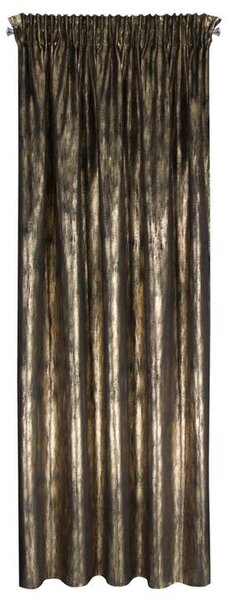 Závěs EMILA 2 černá/zlatá, 140x270 cm