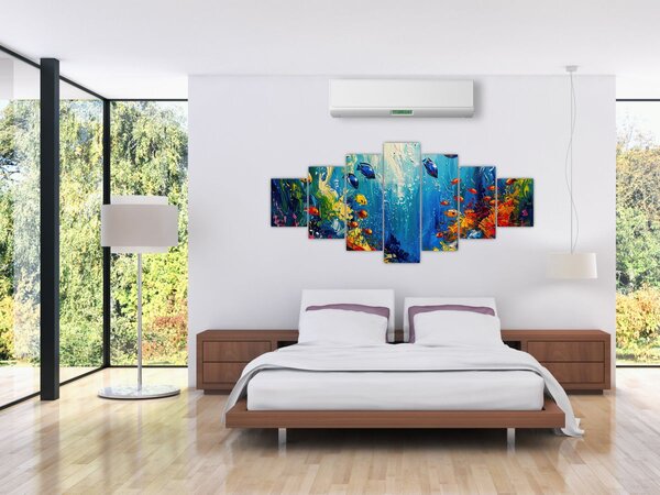 Obraz - Malba podmořského světa (210x100 cm)