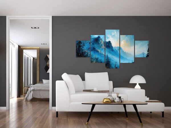 Obraz - Malba hor (125x70 cm)