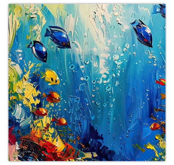 Obraz - Malba podmořského světa (30x30 cm)