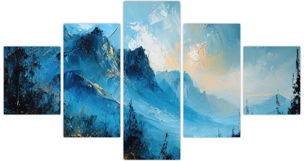Obraz - Malba hor (125x70 cm)