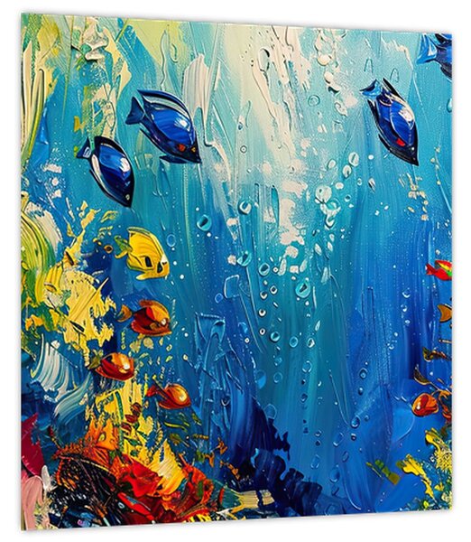 Obraz - Malba podmořského světa (30x30 cm)