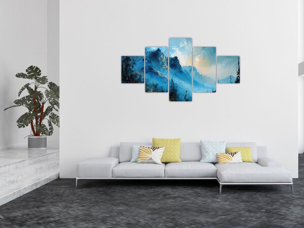 Obraz - Malba hor (125x70 cm)