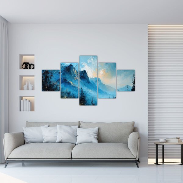 Obraz - Malba hor (125x70 cm)