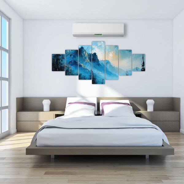 Obraz - Malba hor (210x100 cm)