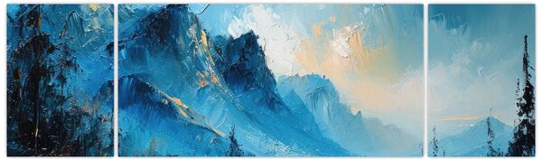 Obraz - Malba hor (170x50 cm)