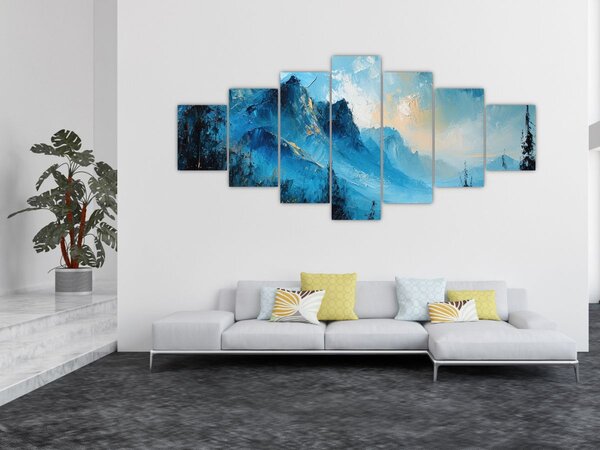 Obraz - Malba hor (210x100 cm)