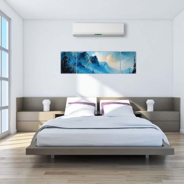 Obraz - Malba hor (170x50 cm)