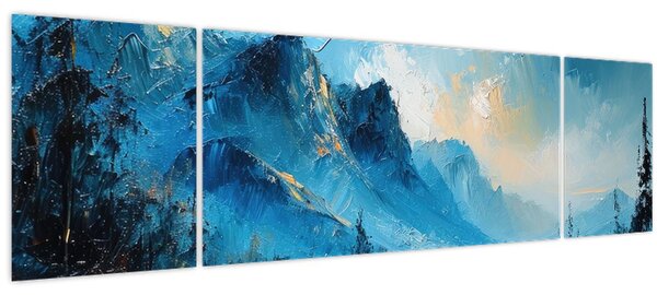 Obraz - Malba hor (170x50 cm)