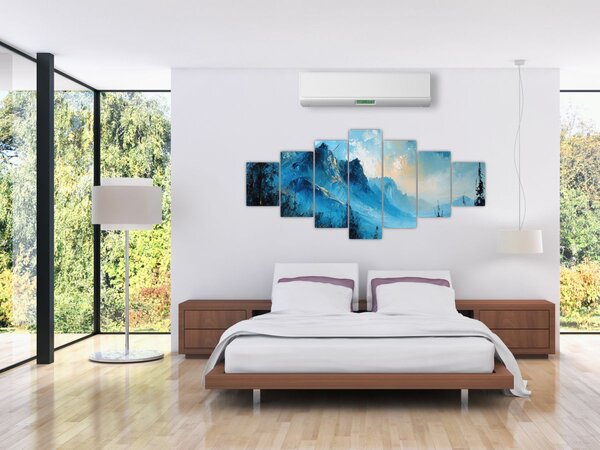 Obraz - Malba hor (210x100 cm)