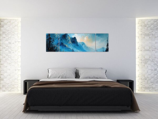 Obraz - Malba hor (170x50 cm)
