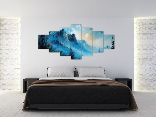 Obraz - Malba hor (210x100 cm)