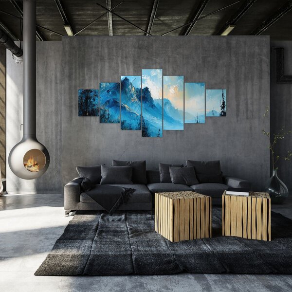 Obraz - Malba hor (210x100 cm)