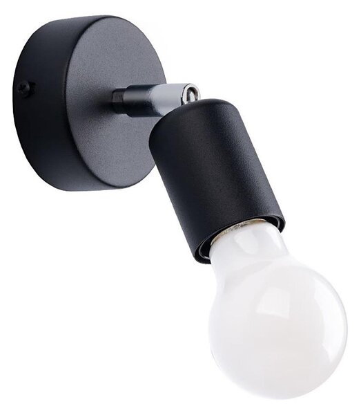 Sollux SL.1120 - Nástěnné bodové svítidlo FORNES 1xE27/60W/230V černá