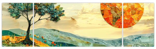 Obraz - Ilustrace krajiny (170x50 cm)
