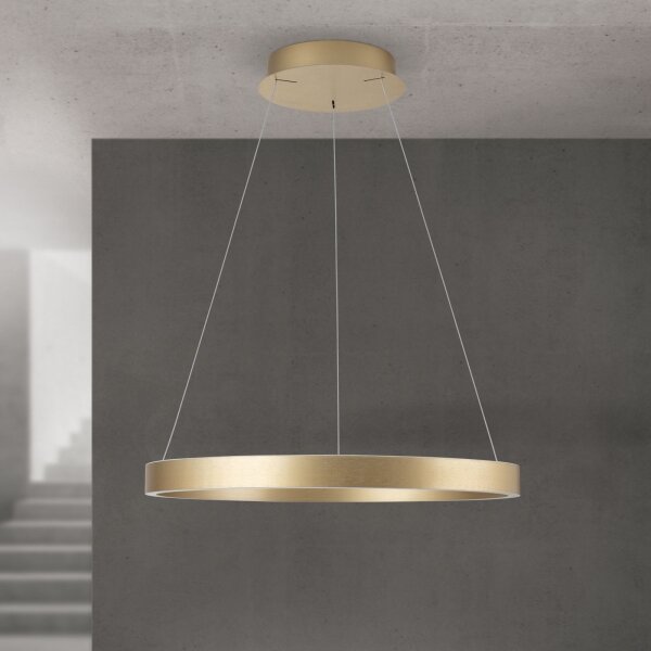 Orion- LED Stm. lustr na lanku KOLK LED/60W/230V 2700/3000/4000K pr. 60 cm zlatá