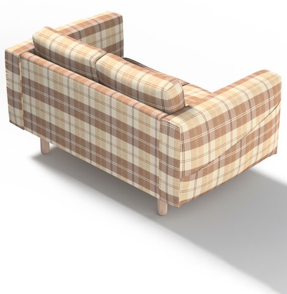 Potah na pohovku IKEA Norsborg 2-místná barva béžová látka pletený vzor, vzorované