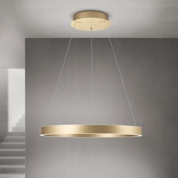 Orion- LED Stm. lustr na lanku KOLK LED/60W/230V 2700/3000/4000K pr. 60 cm zlatá