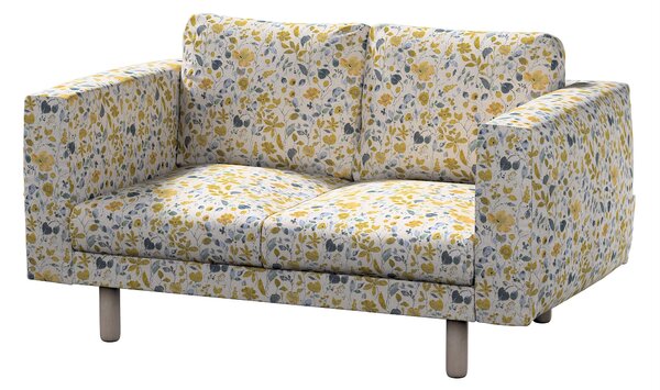Potah na pohovku IKEA Norsborg 2-místná barva žlutá látka pletený vzor, vzorované