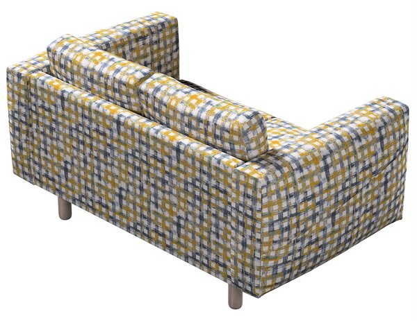 Potah na pohovku IKEA Norsborg 2-místná barva modrá látka pletený vzor, vzorované