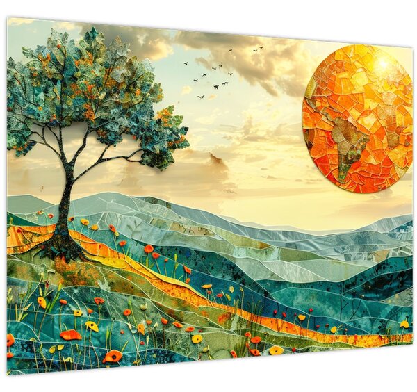 Obraz - Ilustrace krajiny (70x50 cm)