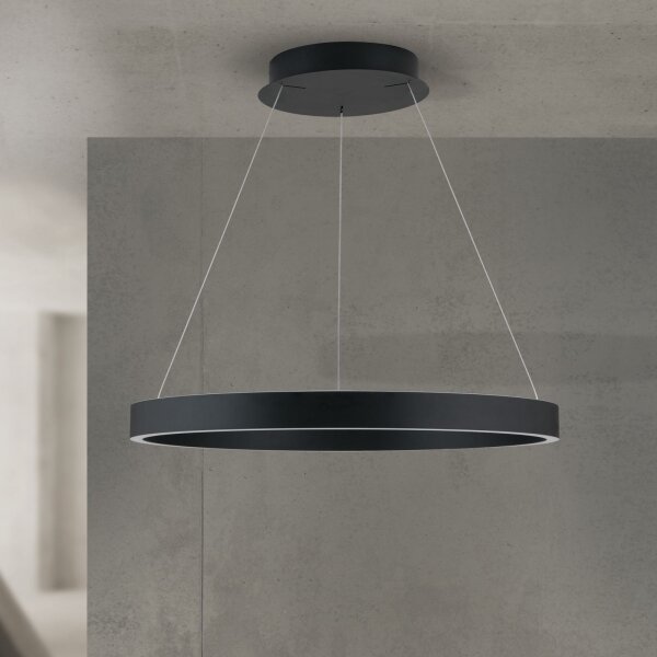 Orion- LED Stm. lustr na lanku KOLK LED/60W/230V 2700/3000/4000K pr. 60 cm černá