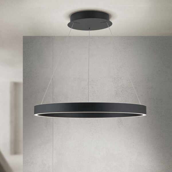 Orion- LED Stm. lustr na lanku KOLK LED/60W/230V 2700/3000/4000K pr. 60 cm černá