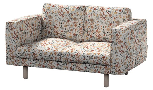 Potah na pohovku IKEA Norsborg 2-místná barva oranžová látka pletený vzor, vzorované