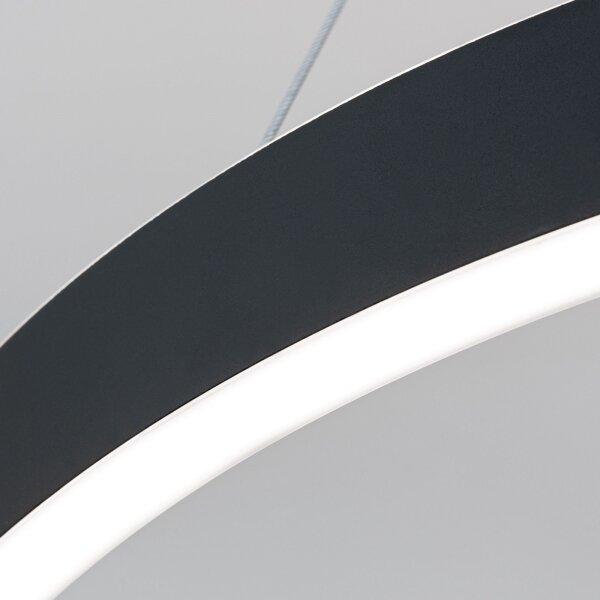 Orion- LED Stm. lustr na lanku KOLK LED/60W/230V 2700/3000/4000K pr. 60 cm černá