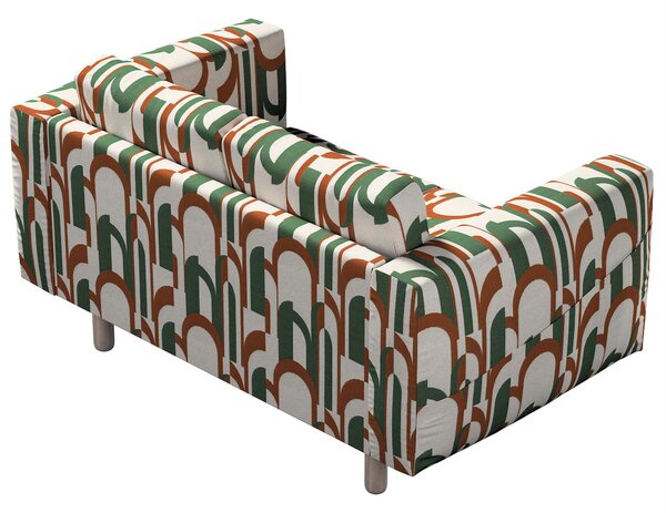 Potah na pohovku IKEA Norsborg 2-místná barva zelená látka pletený vzor, vzorované