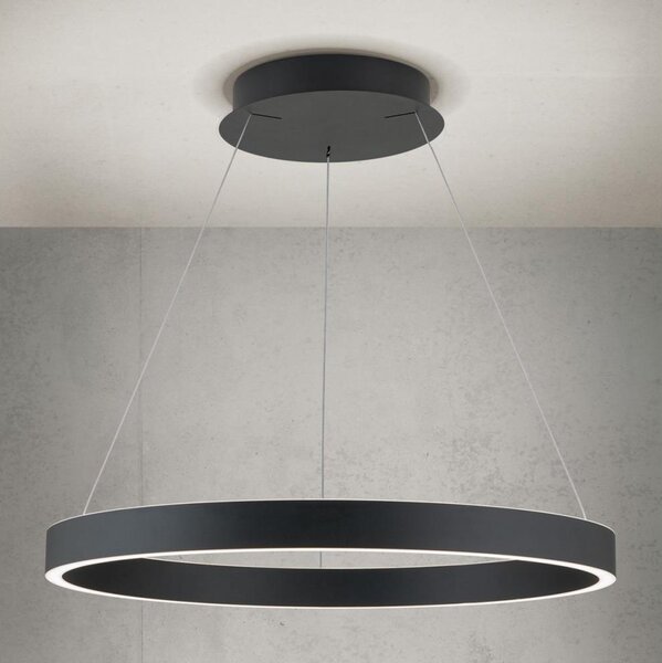 Orion- LED Stm. lustr na lanku KOLK LED/60W/230V 2700/3000/4000K pr. 60 cm černá