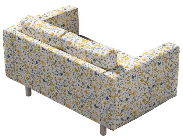 Potah na pohovku IKEA Norsborg 2-místná barva žlutá látka pletený vzor, vzorované