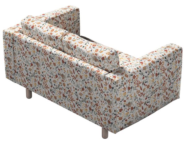 Potah na pohovku IKEA Norsborg 2-místná barva oranžová látka pletený vzor, vzorované