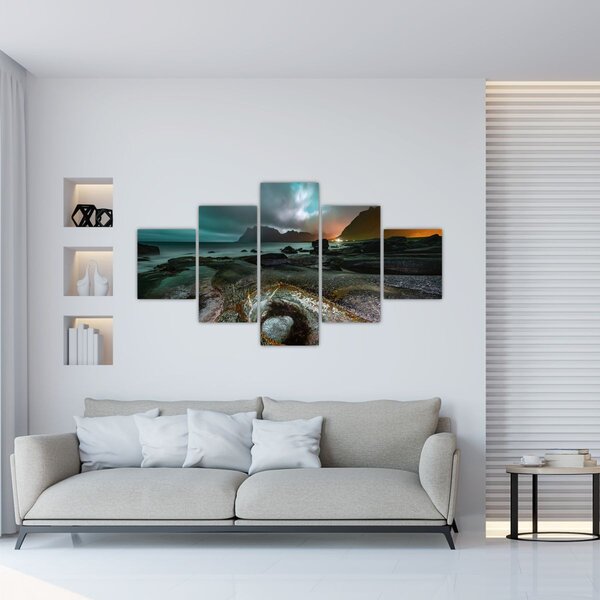 Obraz - Noční scéna (125x70 cm)