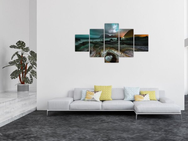 Obraz - Noční scéna (125x70 cm)