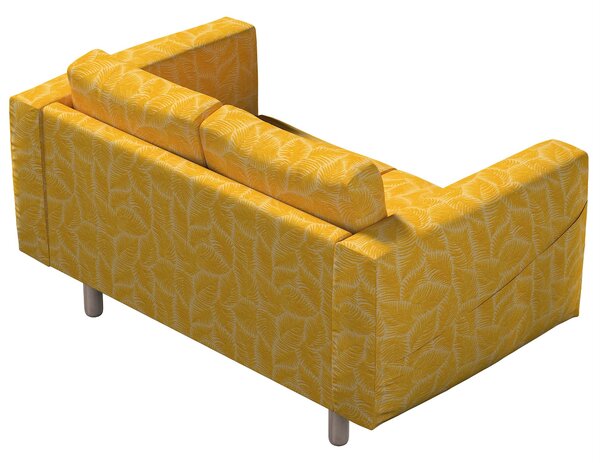 Potah na pohovku IKEA Norsborg 2-místná barva žlutá látka pletený vzor, vzorované