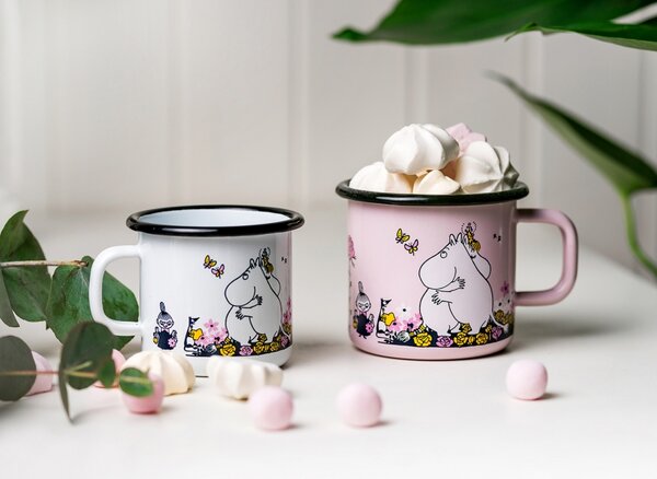 Muurla Hrnek Moomin Hug 0,37l, růžový