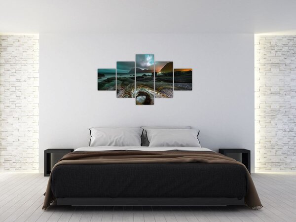 Obraz - Noční scéna (125x70 cm)