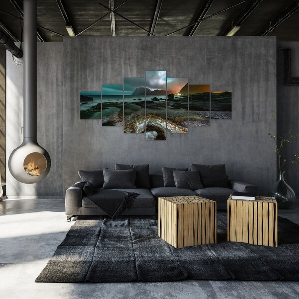Obraz - Noční scéna (210x100 cm)