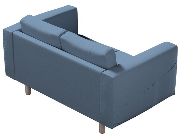 Potah na pohovku IKEA Norsborg 2-místná barva modrá látka pletený vzor