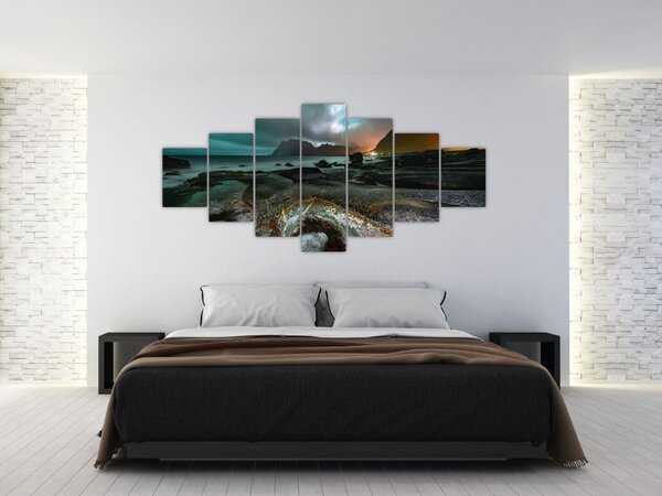 Obraz - Noční scéna (210x100 cm)