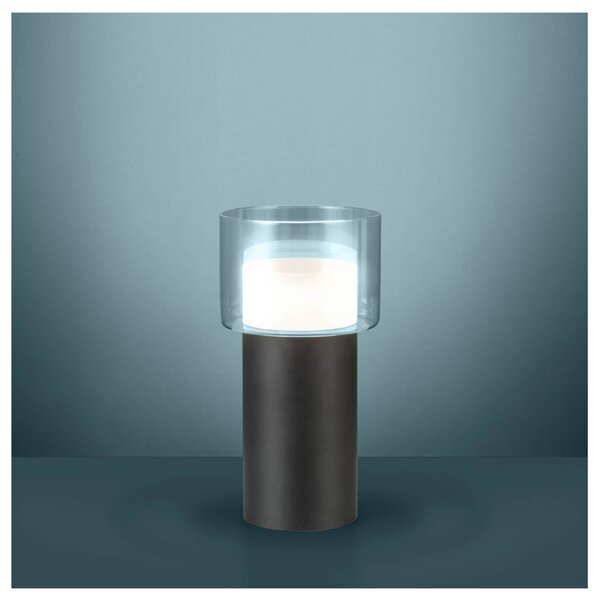Stolní LED lampa MOLINEROS černá/bílá