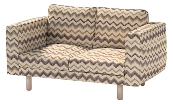 Potah na pohovku IKEA Norsborg 2-místná barva béžová látka pletený vzor, vzorované