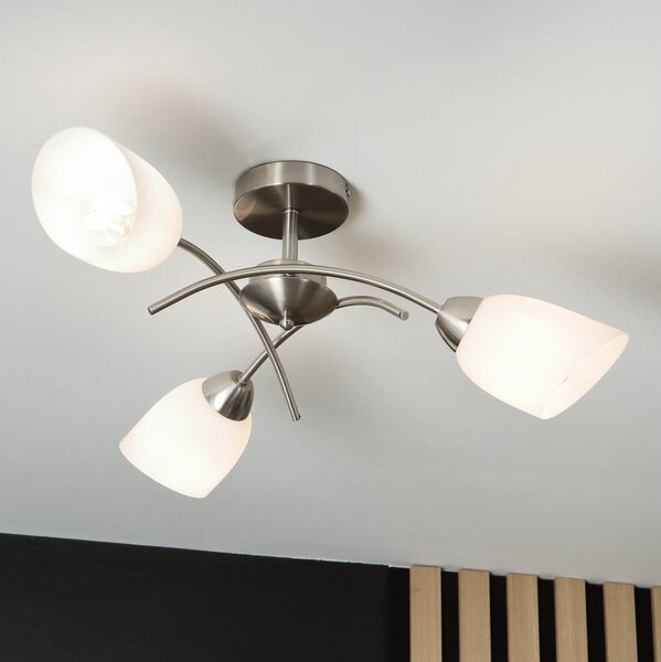 Přisazený lustr DONNA 3xE27/60W/230V nikl